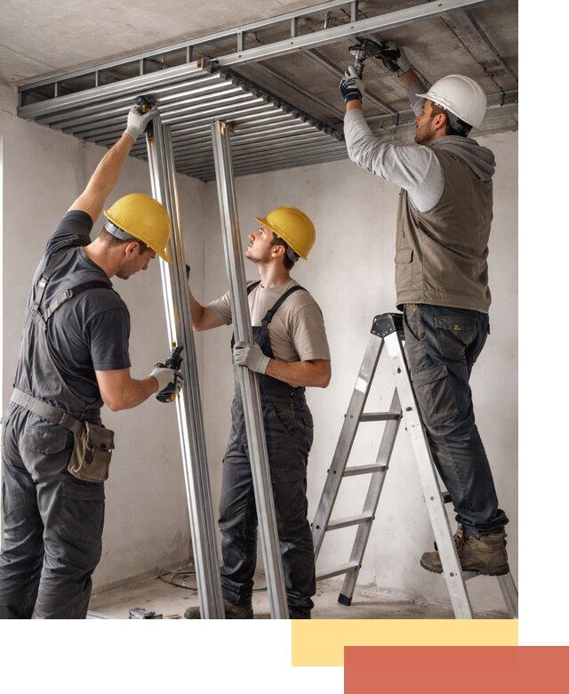 Монтаж реечного потолка под ключ в Туймазах