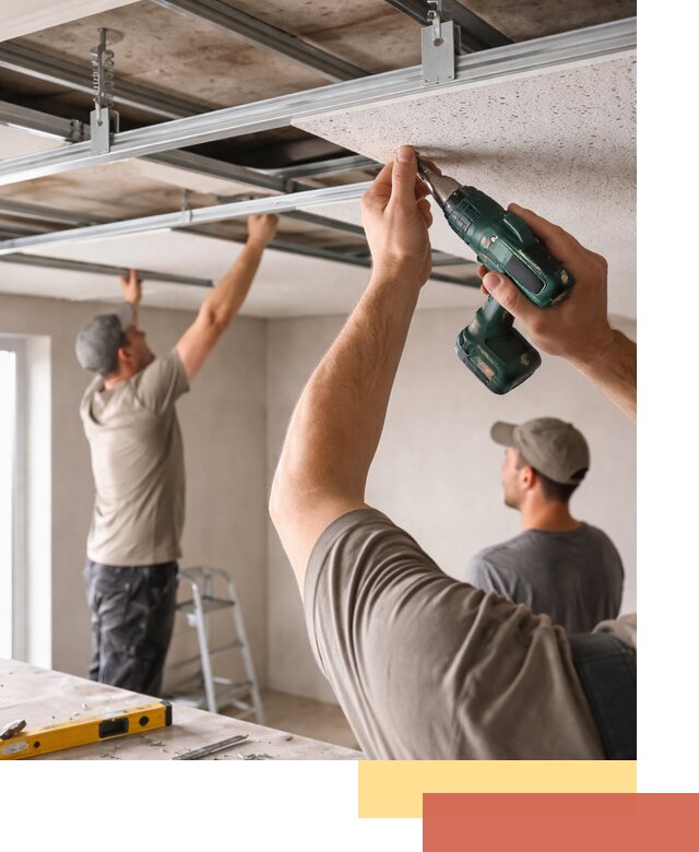 Монтаж акустического потолка в Туймазах под ключ