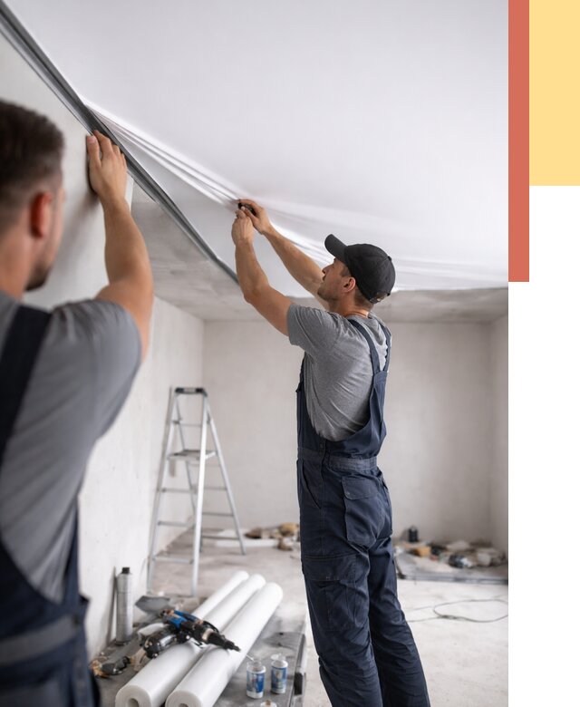 Монтаж матового натяжного потолка в Туймазах от 4586 руб./м² — быстро и недорого | ОТДЕЛОЧНИК-Тмз