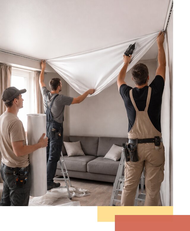 Монтаж сатинового натяжного потолка в Туймазах качественно и быстро