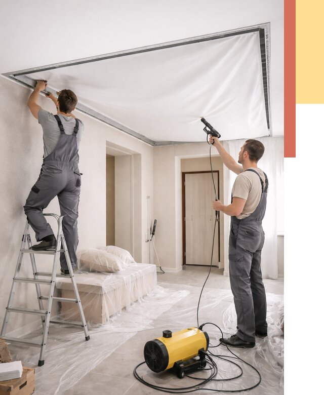 Монтаж натяжного потолка в прихожей в Туймазах от 2700 руб. под ключ | ОТДЕЛОЧНИК-Тмз