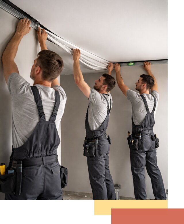 Теневые натяжные потолки в Туймазах: монтаж и отделка быстро и качественно