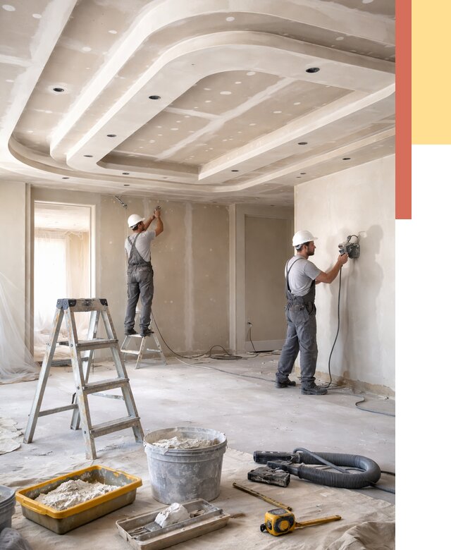 Многоуровневый потолок из гипсокартона в Туймазах от 764 руб. под ключ | ОТДЕЛОЧНИК-Тмз