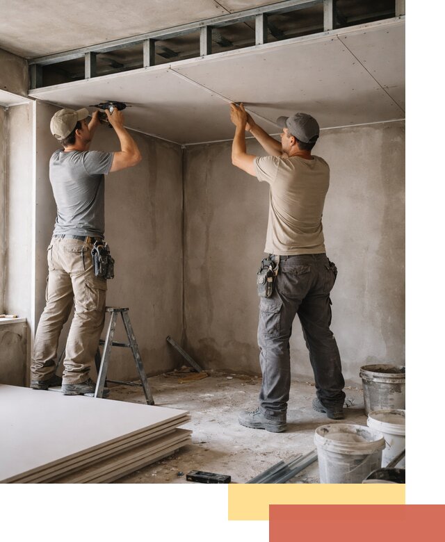 Короб из гипсокартона на потолке под ключ в Туймазах