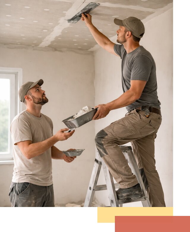 Шпаклевка потолка из гипсокартона в Туймазах качественно и быстро