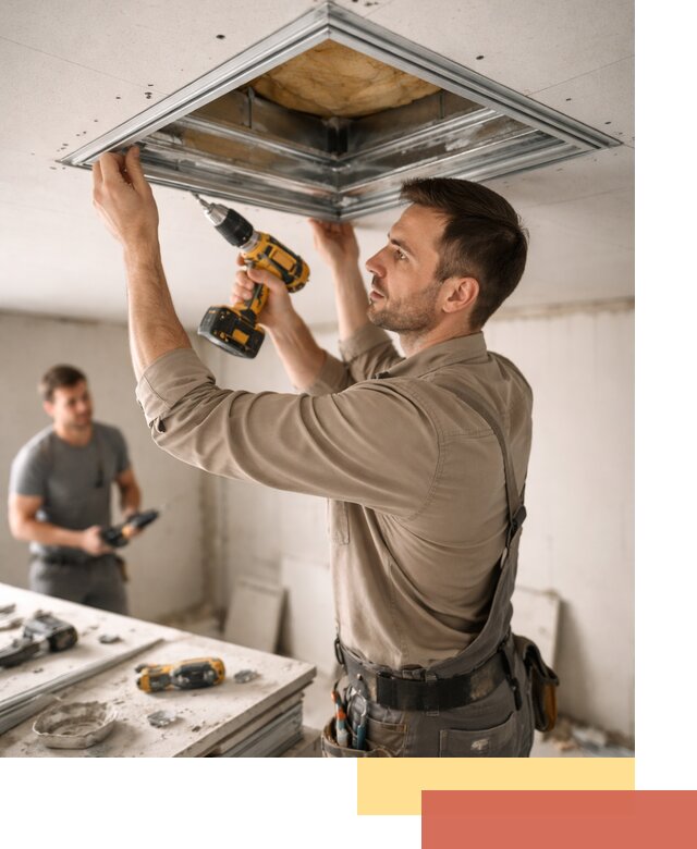 Монтаж люка в потолок из ГКЛ в Туймазах