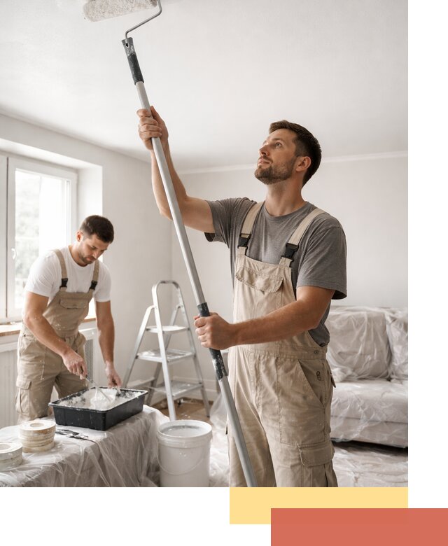 Покраска потолка водоэмульсионной краской в Туймазах