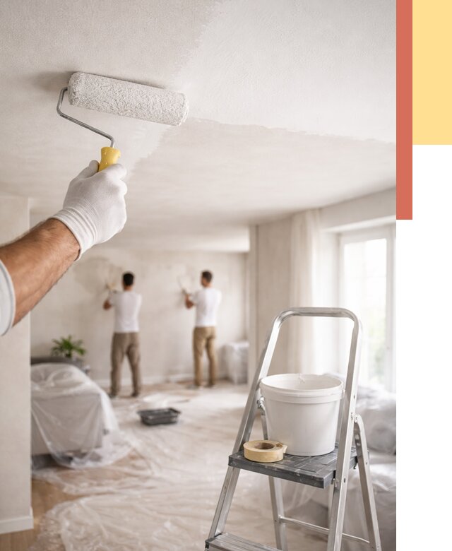 Покраска потолка акриловой краской в Туймазах от 2548 руб. | ОТДЕЛОЧНИК-Тмз