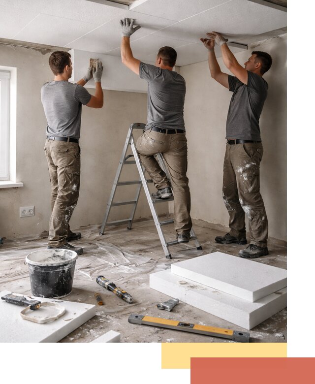 Утепление потолка пенопластом в Туймазах быстро и качественно