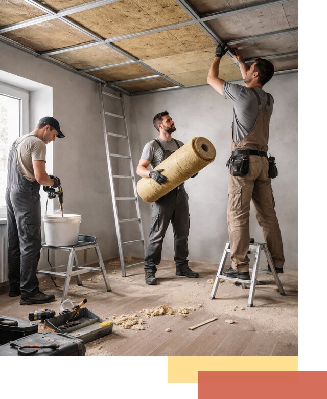 Шумоизоляция потолка в Туймазах: профессиональный монтаж и отделка