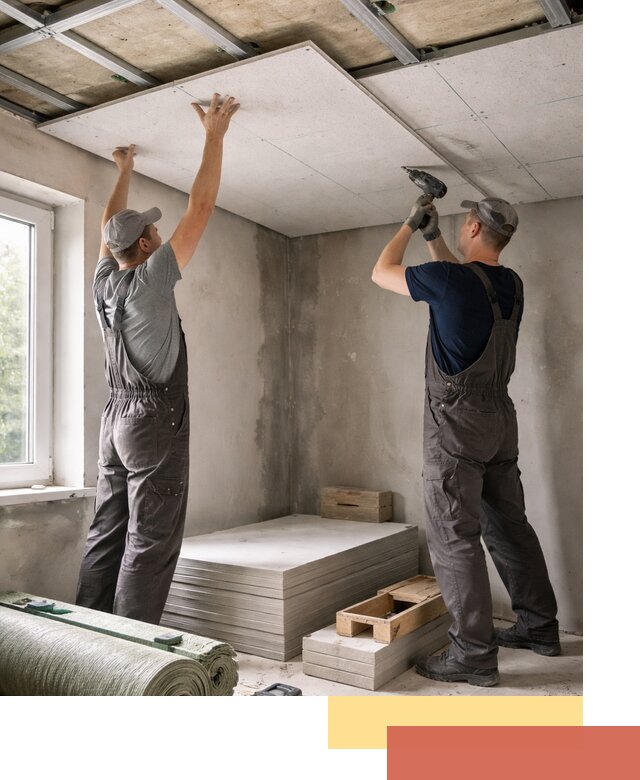 Шумоизоляция потолка панелями ЗИПС в Туймазах